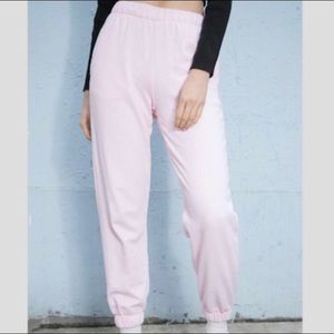 pink rosa brandy Melville sweatpants